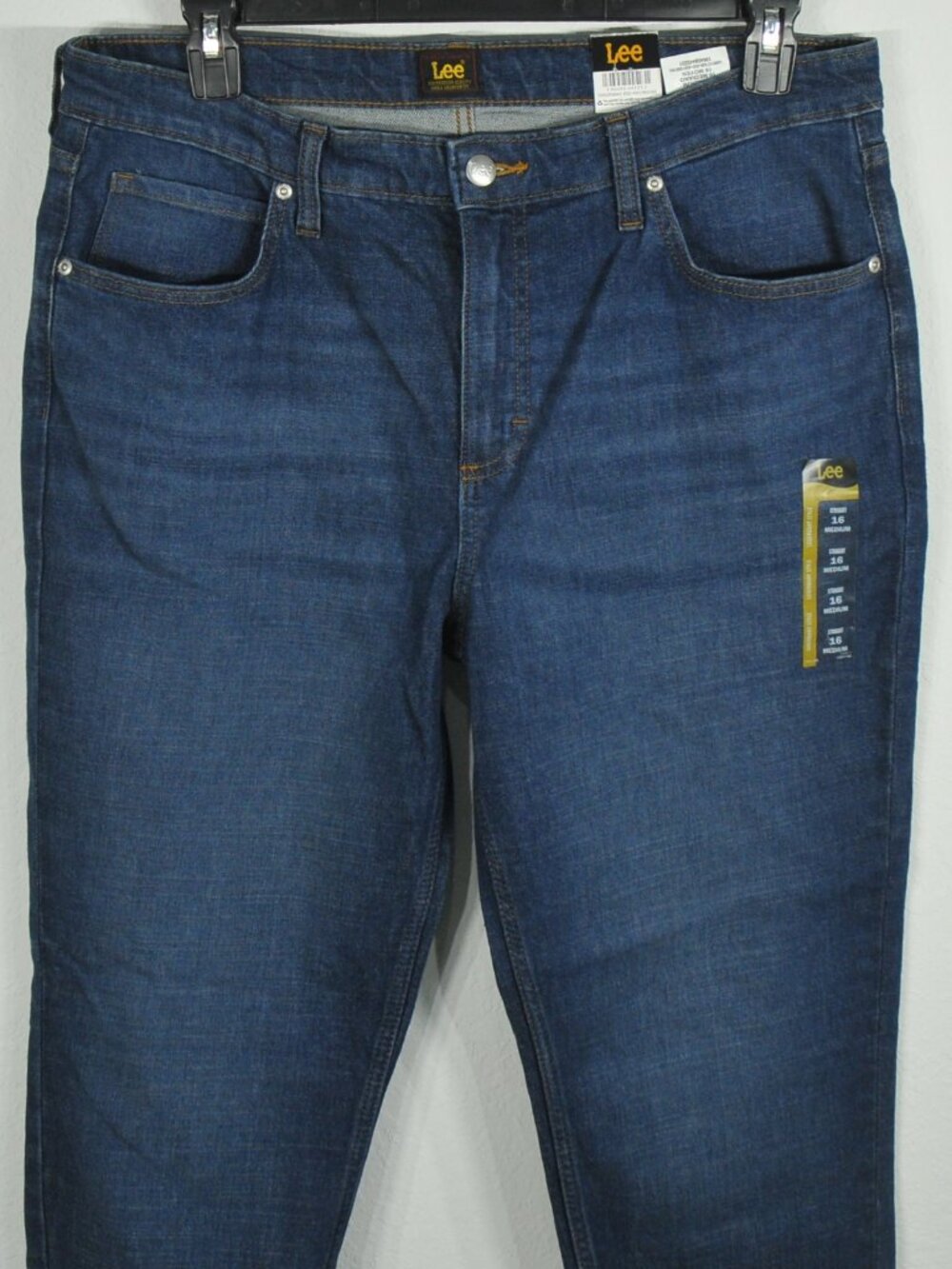 Lee Women's Jean's 16 Medium Straight Leg Dark Stream Denim NWT